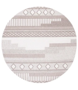 Safavieh Lotus Ivory / Beige LOT103 6 ft. 7 in. X 6 ft. 7 in. Round Rug
