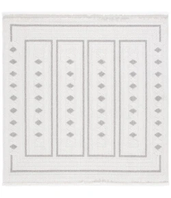 Safavieh Lotus Ivory / Grey LOT104 6 ft. 7 in. X 6 ft. 7 in. Square Rug