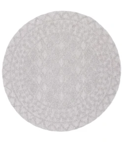 Safavieh Lotus Light Grey / Grey LOT105 6 ft. 7 in. X 6 ft. 7 in. Round Rug
