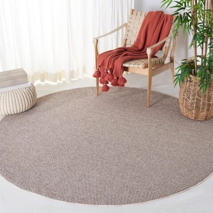 Safavieh Lotus Beige / Ivory LOT106 6 ft. 7 in. X 6 ft. 7 in. Round Rug