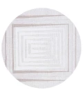 Safavieh Lotus Ivory / Beige LOT109 6 ft. 7 in. X 6 ft. 7 in. Round Rug