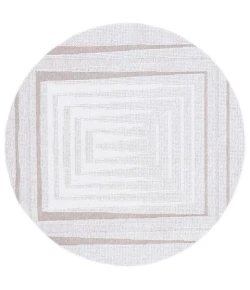 Safavieh Lotus Ivory / Beige LOT109 6 ft. 7 in. X 6 ft. 7 in. Round Rug