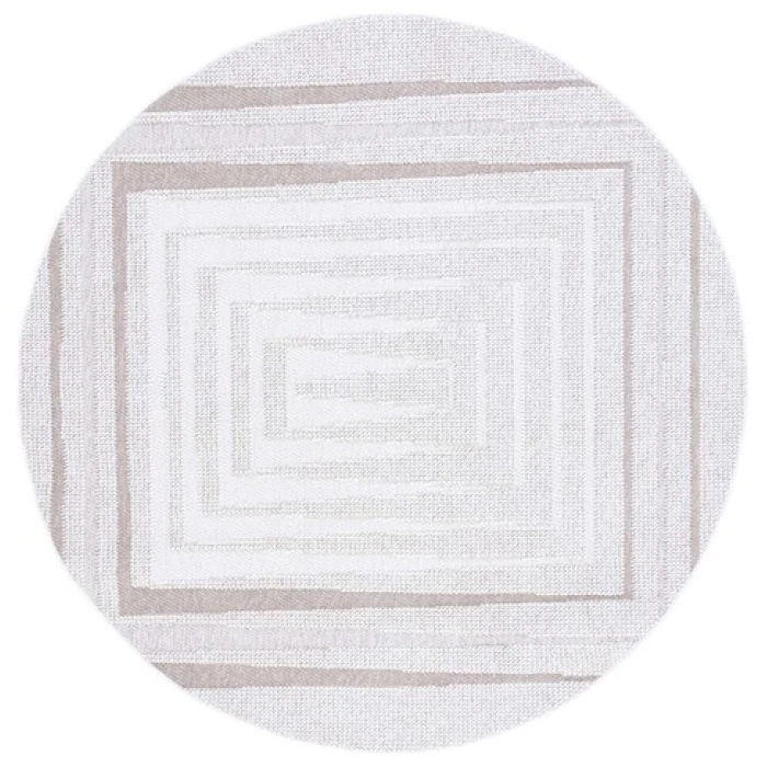 Safavieh Lotus Ivory / Beige LOT109 6 ft. 7 in. X 6 ft. 7 in. Round Rug
