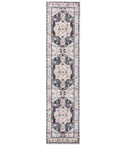Safavieh Luna Beige / Navy LUN100 2 ft. 2 in. X 9 ft. Runner Rug