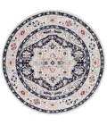 Safavieh Luna Beige / Navy LUN100 6 ft. 7 in. X 6 ft. 7 in. Round Rug