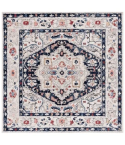 Safavieh Luna Beige / Navy LUN100 6 ft. 7 in. X 6 ft. 7 in. Square Rug