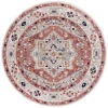 Safavieh Luna Beige / Rust LUN100 6 ft. 7 in. X 6 ft. 7 in. Round Rug