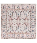 Safavieh Luna Beige / Blue Rust LUN101 6 ft. 7 in. X 6 ft. 7 in. Square Rug