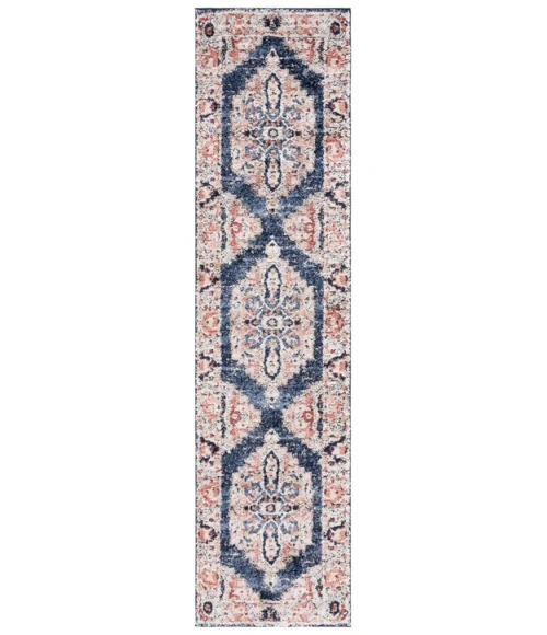 Safavieh Luna Navy / Beige LUN103 2 ft. 2 in. X 9 ft. Runner Rug