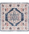 Safavieh Luna Navy / Beige LUN103 6 ft. 7 in. X 6 ft. 7 in. Square Rug