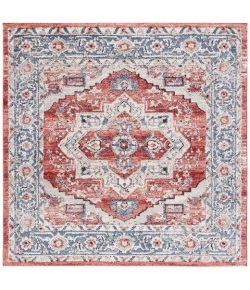 Safavieh Luna Beige / Blue Rust LUN105 6 ft. 7 in. X 6 ft. 7 in. Square Rug