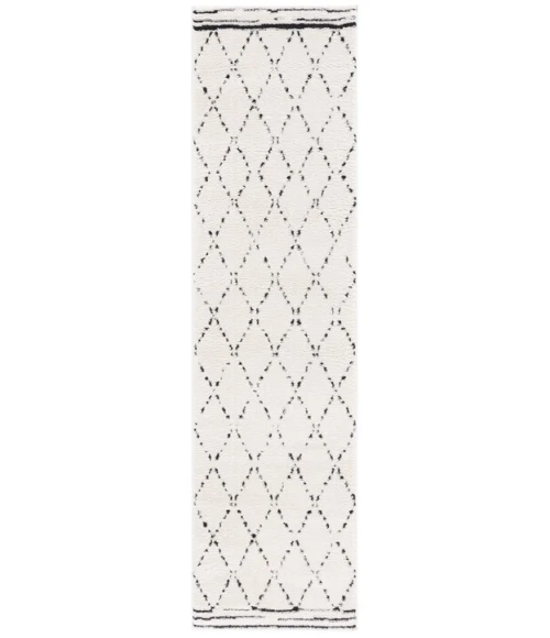 Safavieh Melody Ivory / Black MEL102 2 ft. 2 in. X 8 ft. Runner Rug