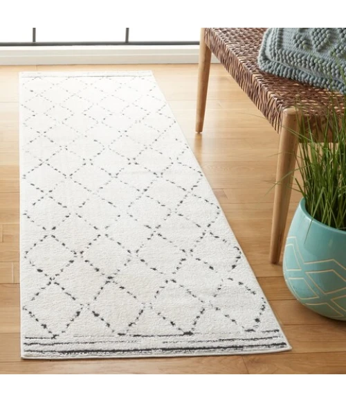 Safavieh Melody Ivory / Black MEL102 2 ft. 2 in. X 8 ft. Runner Rug