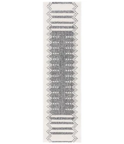 Safavieh Melody Ivory / Black MEL106 2 ft. 2 in. X 8 ft. Runner Rug