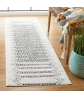 Safavieh Melody Ivory / Black MEL106 2 ft. 2 in. X 8 ft. Runner Rug