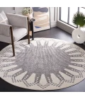 Safavieh Melody Ivory / Black MEL106 6 ft. 7 in. X 6 ft. 7 in. Round Rug