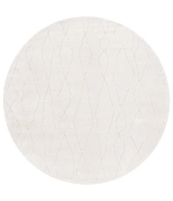 Safavieh Melody Ivory / Beige MEL112 6 ft. 7 in. X 6 ft. 7 in. Round Rug