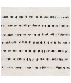Safavieh Melody Ivory / Black MEL114 6 ft. 7 in. X 6 ft. 7 in. Square Rug