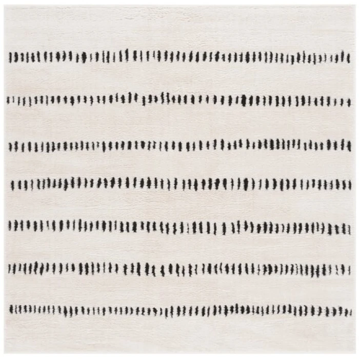 Safavieh Melody Ivory / Black MEL114 6 ft. 7 in. X 6 ft. 7 in. Square Rug