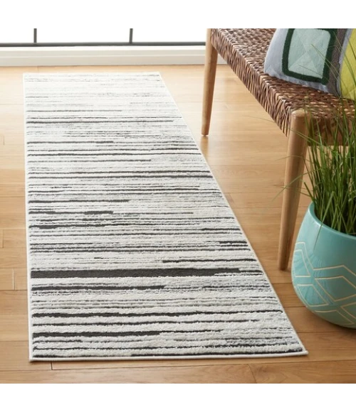Safavieh Melody Ivory / Black MEL116 2 ft. 2 in. X 8 ft. Runner Rug