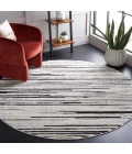 Safavieh Melody Ivory / Black MEL116 6 ft. 7 in. X 6 ft. 7 in. Round Rug