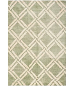 Safavieh Moroccan Green / Ivory MOR551 9 ft. X 12 ft. Rectangle Rug