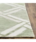 Safavieh Moroccan Green / Ivory MOR551 9 ft. X 12 ft. Rectangle Rug