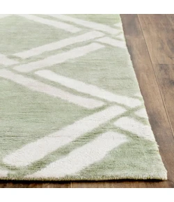 Safavieh Moroccan Green / Ivory MOR551 9 ft. X 12 ft. Rectangle Rug