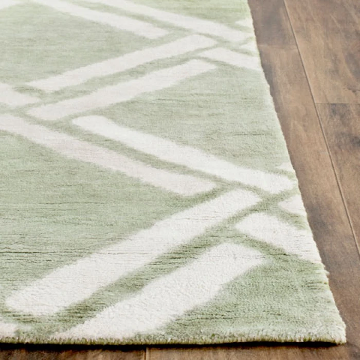 Safavieh Moroccan Green / Ivory MOR551 9 ft. X 12 ft. Rectangle Rug