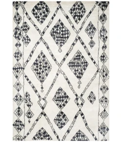 Safavieh Moroccan Ivory / Black MOR553 9 ft. X 12 ft. Rectangle Rug