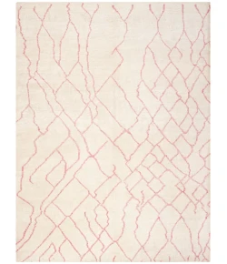Safavieh Moroccan Ivory / Pink MOR555 6 ft. X 9 ft. Rectangle Rug
