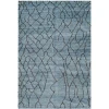 Safavieh Moroccan Blue / Black MOR555 6 ft. X 9 ft. Rectangle Rug