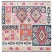 Safavieh Montage  Aqua / Fuchsia MTG221 6 ft. 7 in. X 6 ft. 7 in. Square Rug