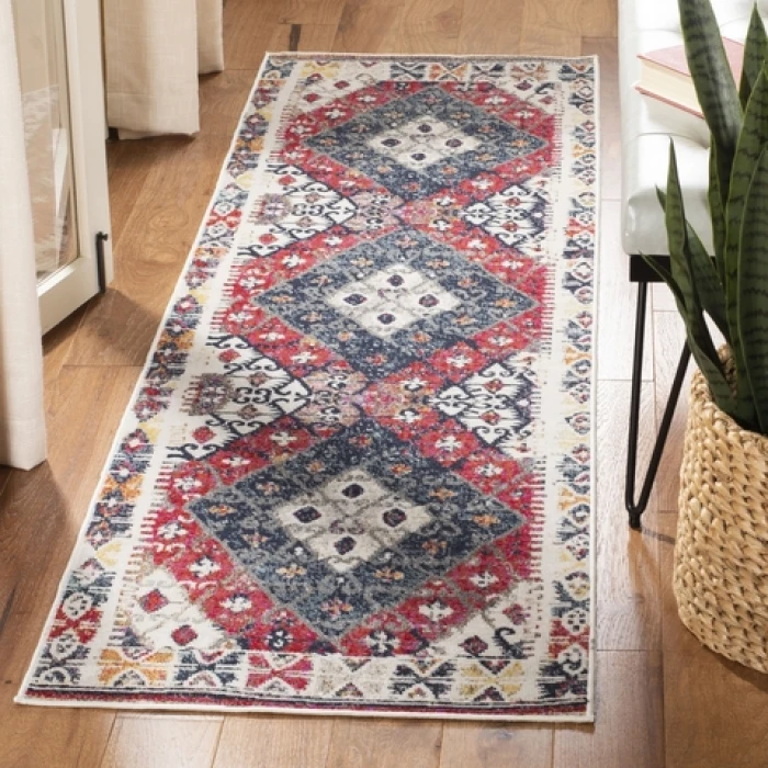 Safavieh Montage Rust / Multi MTG236 2 ft. 3 in. X 10 ft. Runner Rug