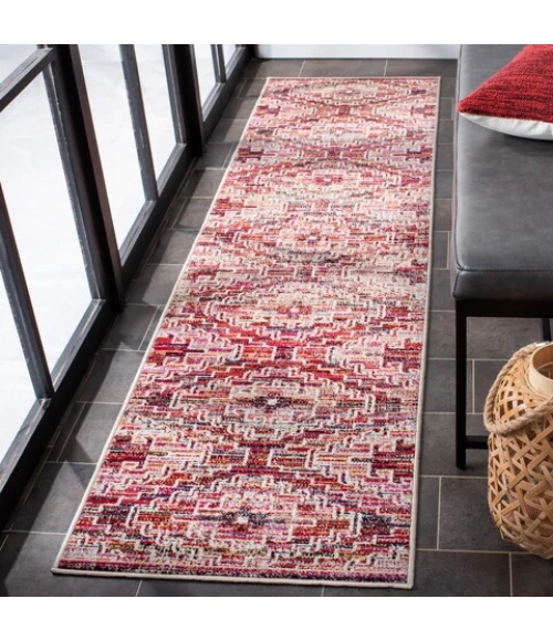 Safavieh Montage  Rust / Ivory MTG241 2 ft. X 10 ft. Runner Rug