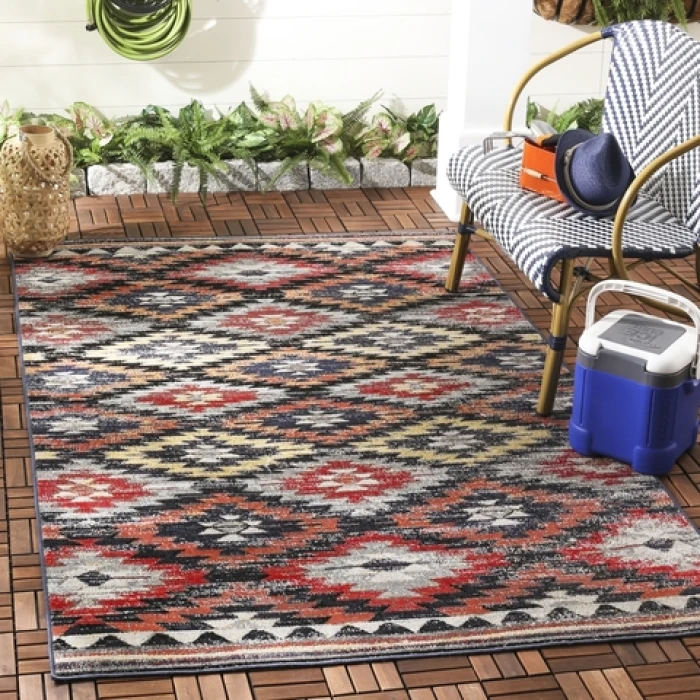 Safavieh Montage Rust / Multi MTG246 4 ft. X 6 ft. Rectangle Rug