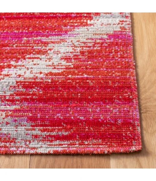 Safavieh Montage  Fuchsia / Ivory MTG261 6 ft. 7 in. X 6 ft. 7 in. Round Rug