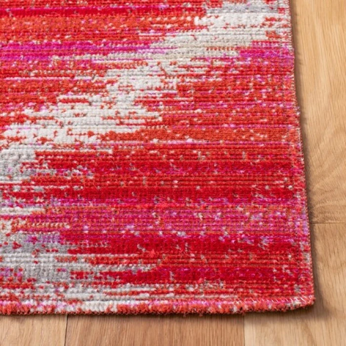 Safavieh Montage  Fuchsia / Ivory MTG261 2 ft. 3 in. X 8 ft. Runner Rug