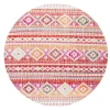 Safavieh Montage  Red / Fuchsia MTG271 6 ft. 7 in. X 6 ft. 7 in. Round Rug