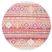 Safavieh Montage  Red / Fuchsia MTG271 6 ft. 7 in. X 6 ft. 7 in. Round Rug