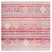 Safavieh Montage  Red / Fuchsia MTG271 6 ft. 7 in. X 6 ft. 7 in. Square Rug