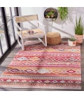 Safavieh Montage  Red / Fuchsia MTG272 8 ft. X 10 ft. Rectangle Rug