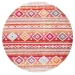 Safavieh Montage  Red / Fuchsia MTG272 6 ft. 7 in. X 6 ft. 7 in. Round Rug
