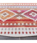 Safavieh Montage  Red / Fuchsia MTG272 6 ft. 7 in. X 6 ft. 7 in. Round Rug
