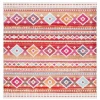 Safavieh Montage  Red / Fuchsia MTG272 6 ft. 7 in. X 6 ft. 7 in. Square Rug