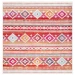 Safavieh Montage  Red / Fuchsia MTG272 6 ft. 7 in. X 6 ft. 7 in. Square Rug
