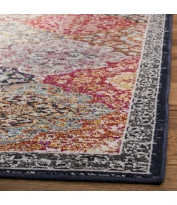 Safavieh Montage Red / Aqua MTG281 2 ft. 3 in. X 8 ft. Runner Rug