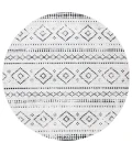 Safavieh Montage  Grey / Ivory MTG291 6 ft. 7 in. X 6 ft. 7 in. Round Rug