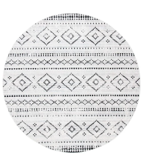 Safavieh Montage  Grey / Ivory MTG291 6 ft. 7 in. X 6 ft. 7 in. Round Rug