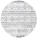 Safavieh Montage  Grey / Ivory MTG291 6 ft. 7 in. X 6 ft. 7 in. Round Rug